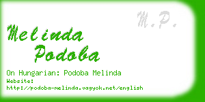 melinda podoba business card